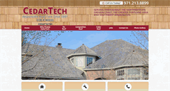 Desktop Screenshot of cedartechroofcare.com
